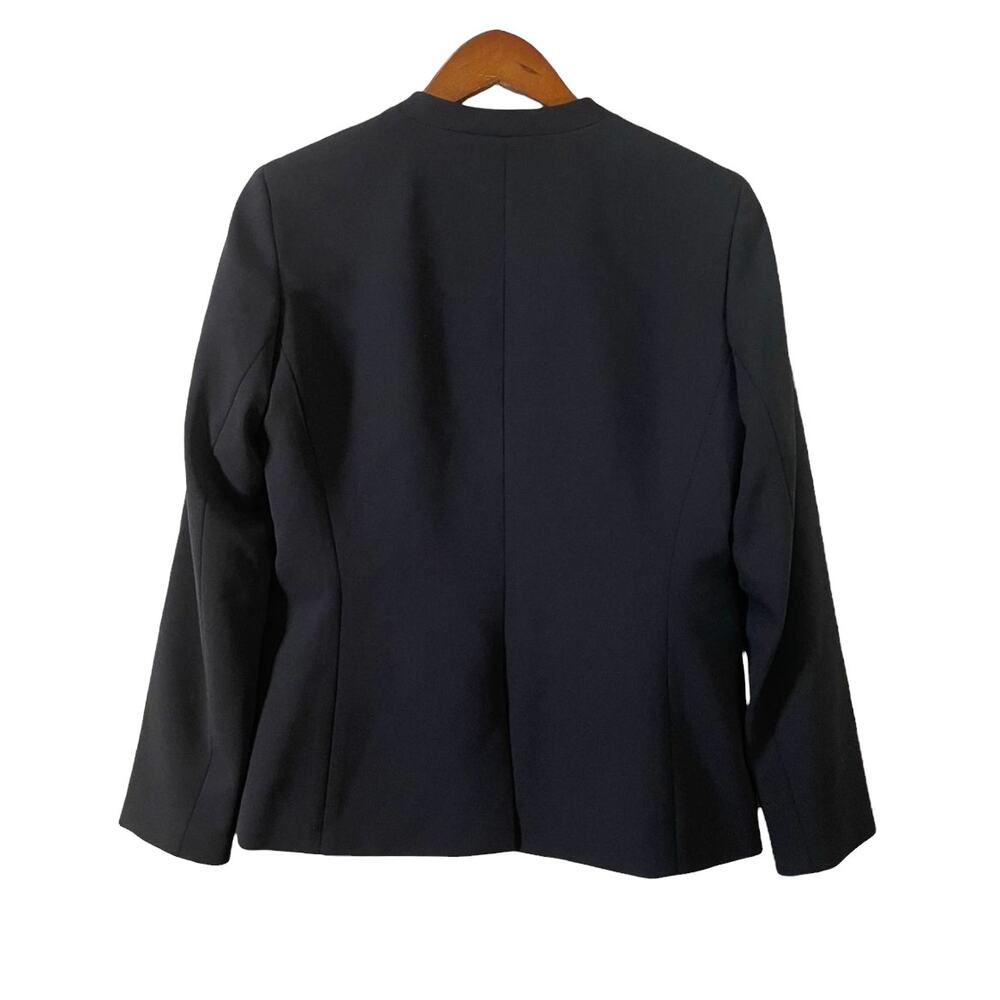 NWT Nine West Women's Single Button Blazer Black Size 4 Business Career Office - Picture 3 of 9